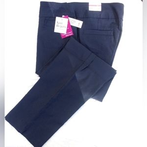 Kim Rogers navy blue capris pants pull on size 10p NWT